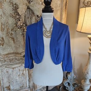 Jessica Howard Royal Blue Women's Shrug